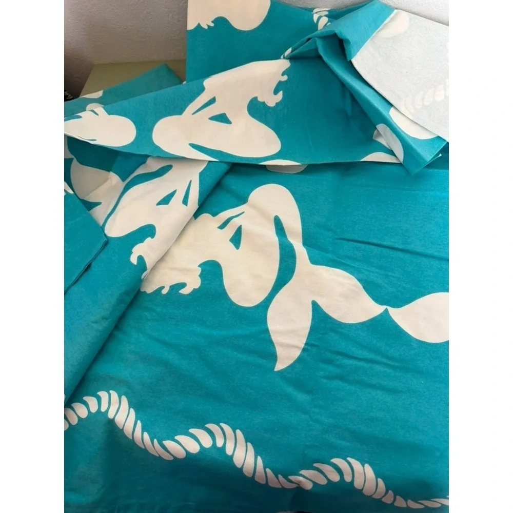 Beach Road Designs Mermaid Print Cotton Beach Sheet with Storage Bag‎ 73.25